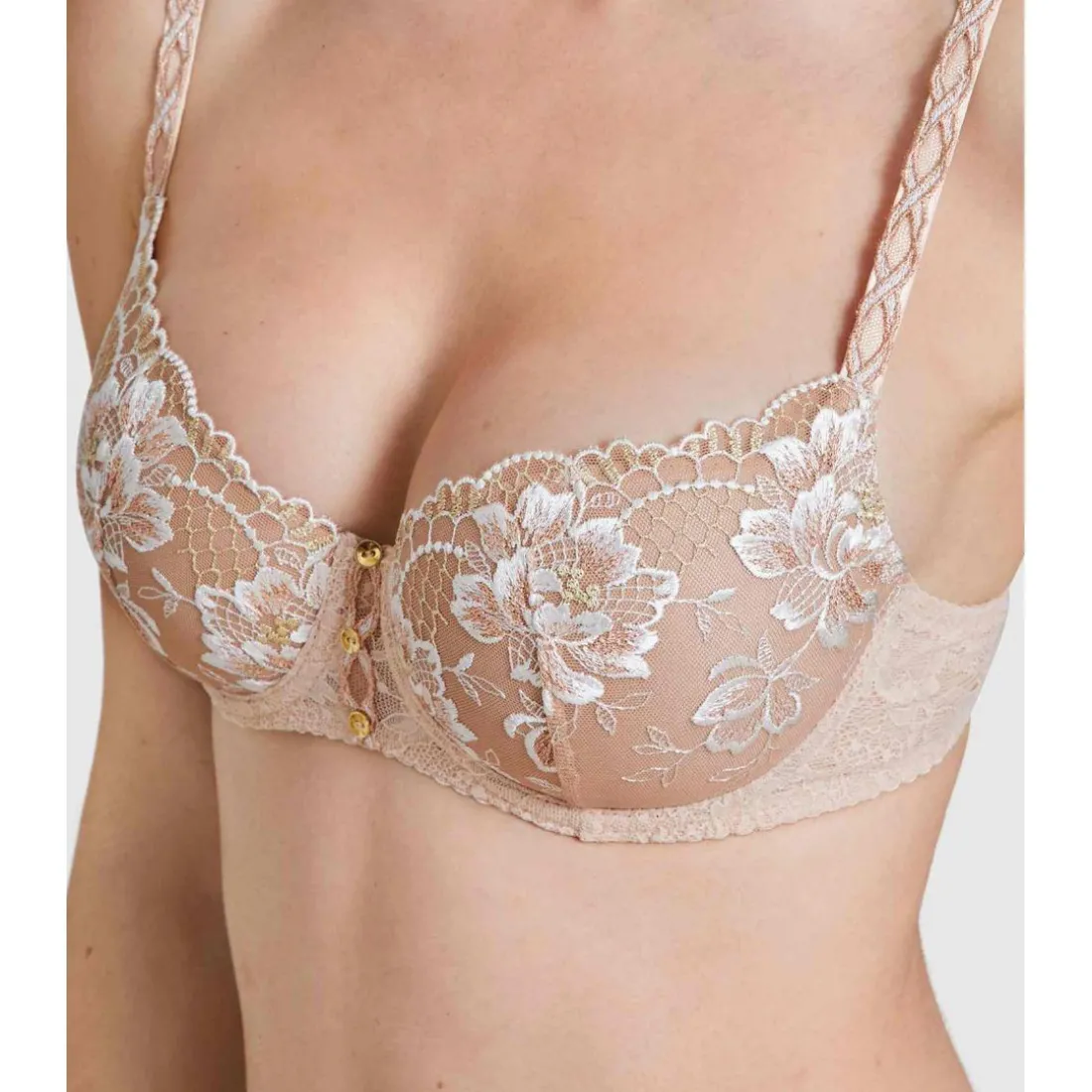 Soutien-gorge coques armatures Beige