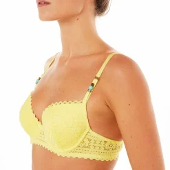 Soutien-gorge coques armatures Pomm Poire - Jaune