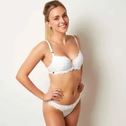 Soutien-gorge coques armatures Blanc