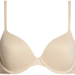 Soutien-gorge coques armatures beige en nylon