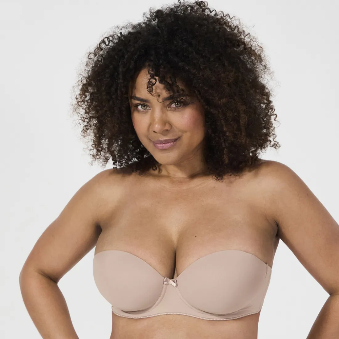 Soutien-gorge coques bandeau armaturé Naturel