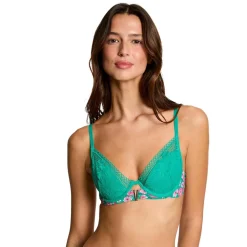Soutien-gorge coques moulées vert Mathilde