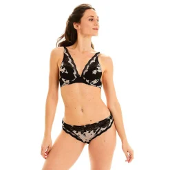 Soutien-gorge coques moulées armatures - Noir Pomm Poire