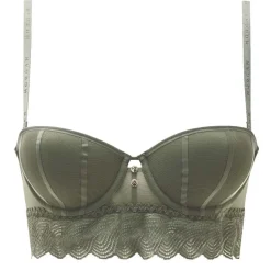 Soutien-gorge coques moulées bandeau kaki Lorie vert