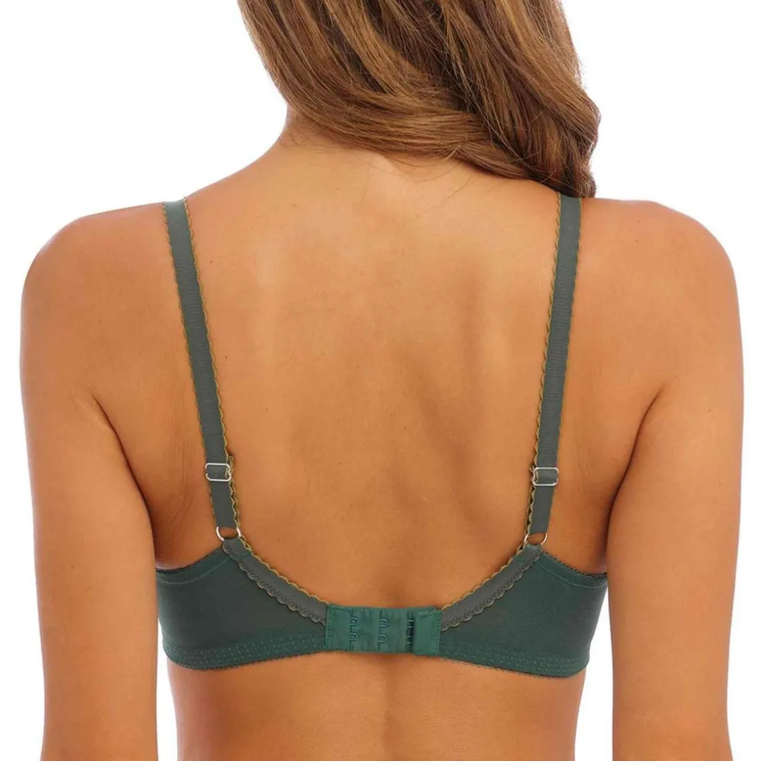 Soutien-gorge coques moulées armatures à Dentelle Florale Dorée - Vert - Wacoal Lingerie