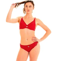 Soutien-gorge coques moulées armatures - Rouge Pomm Poire