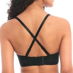 Soutien-gorge Coques Moulées Armatures - Noir en nylon
