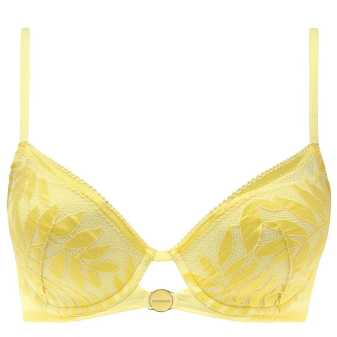 Soutien-gorge coques moulées jaune Lina