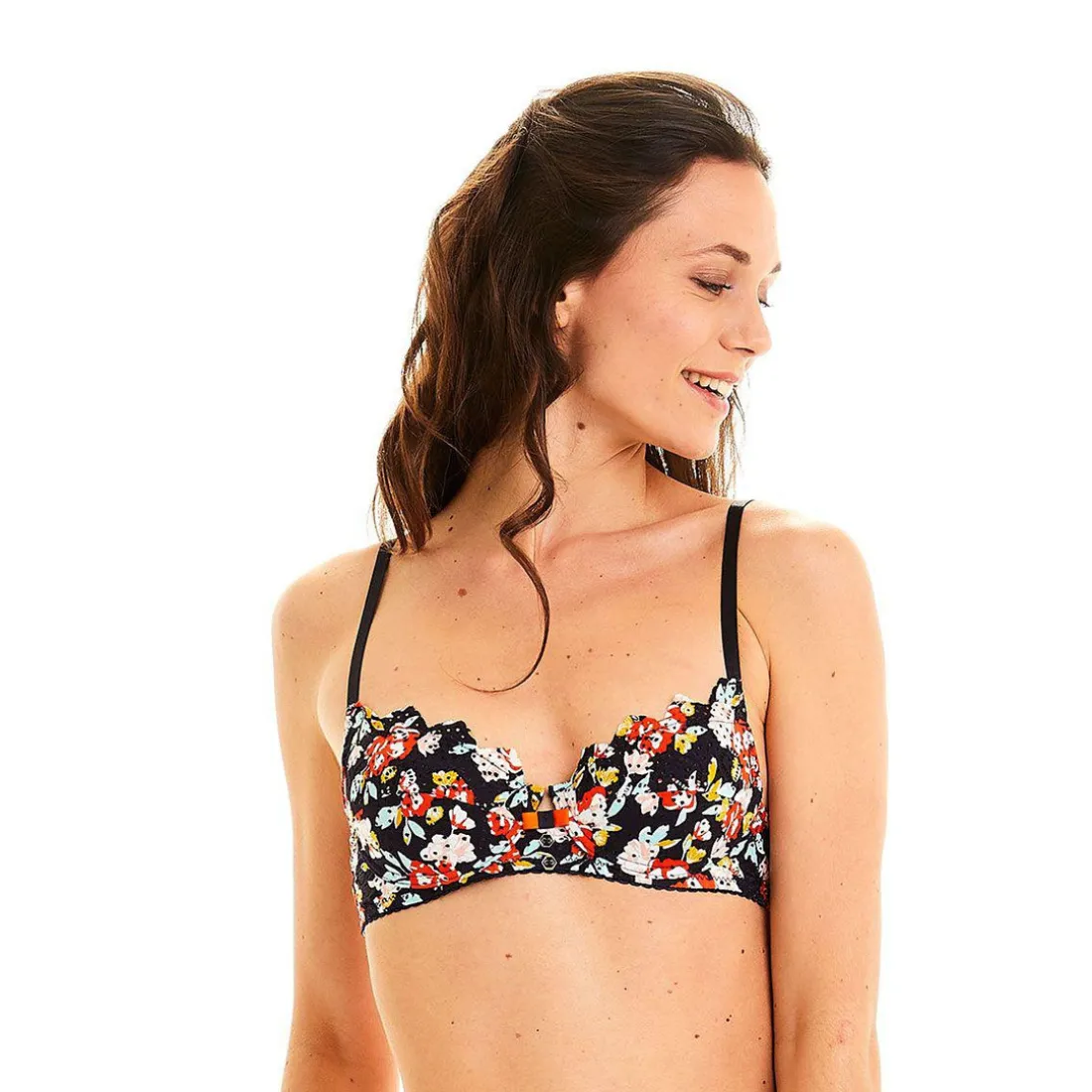 Soutien-gorge coques moulées armatures - Bleu Pomm Poire