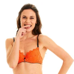 Soutien-gorge coques moulées armatures - Orange Pomm Poire