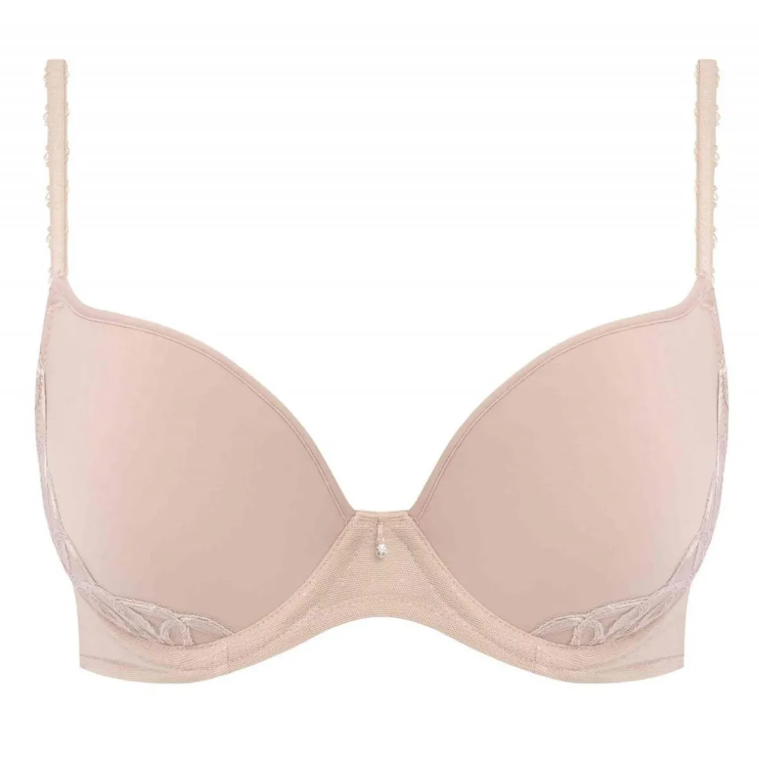 Soutien-gorge coques moulées armatures à Broderie Fine - Beige - Wacoal Lingerie