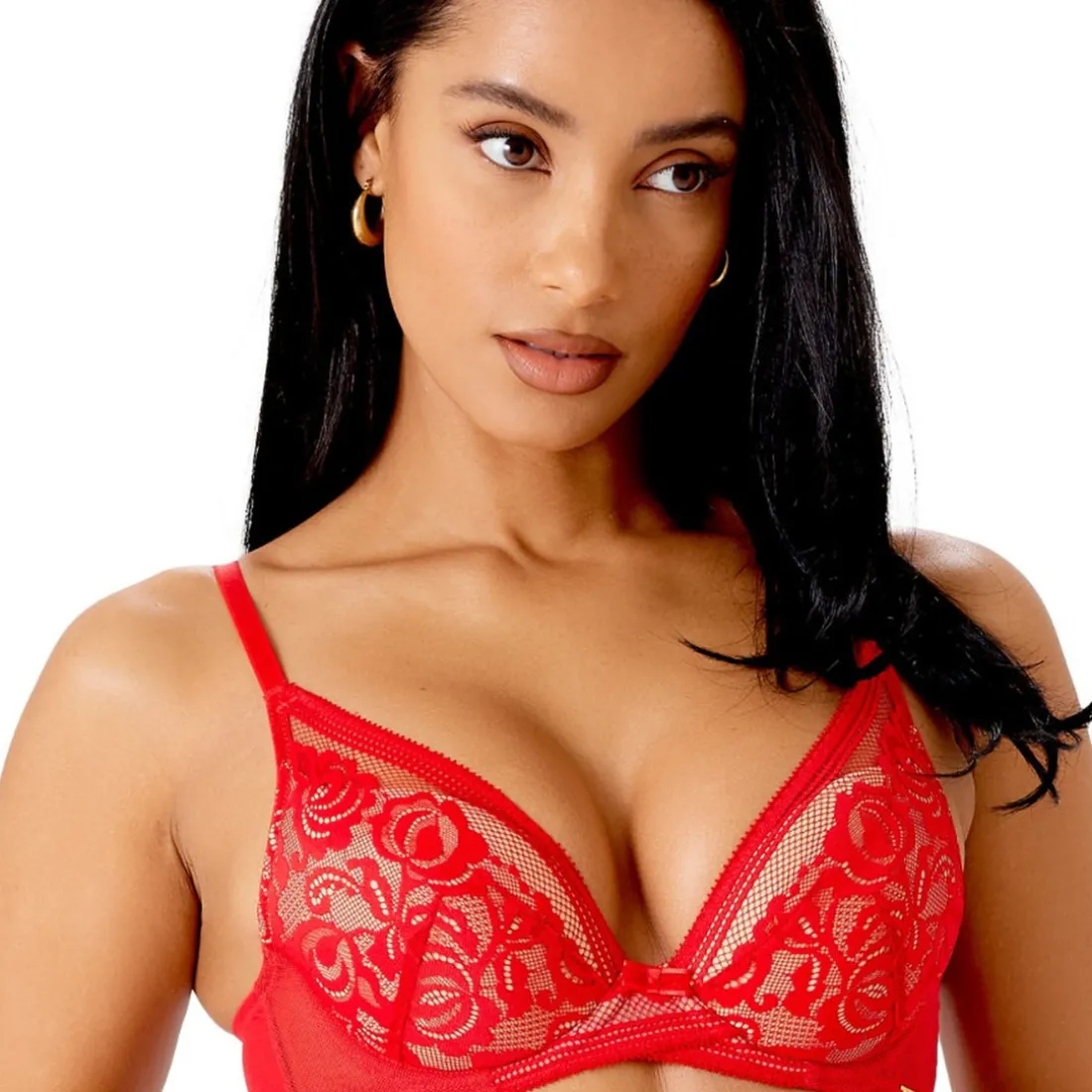 Soutien-gorge coques plongeant