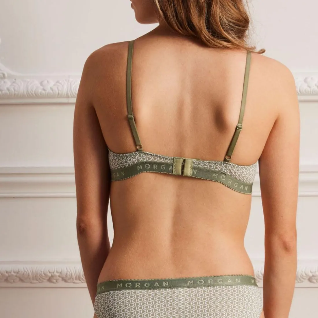 Soutien-gorge coques souples kaki Gaby vert