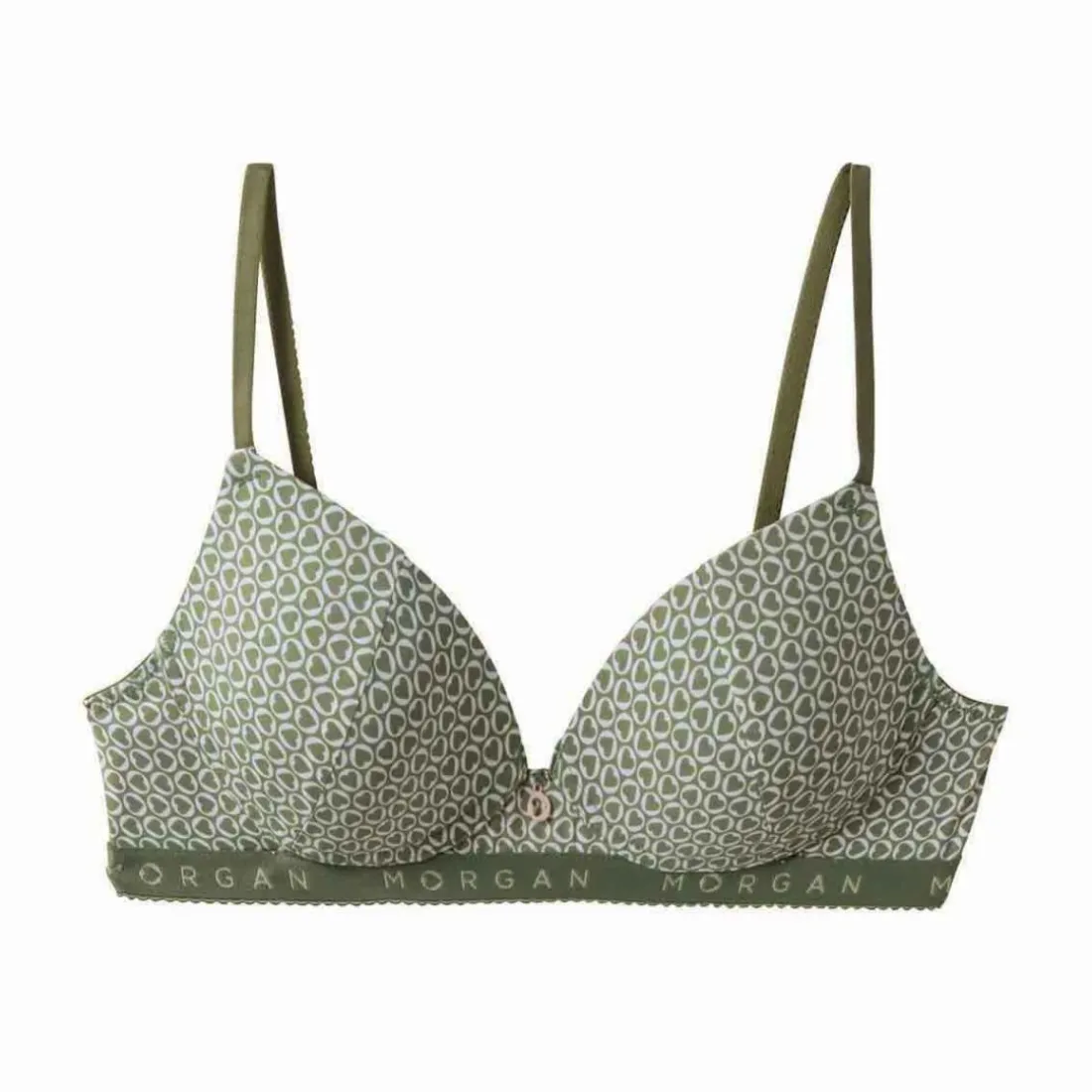 Soutien-gorge coques souples kaki Gaby vert