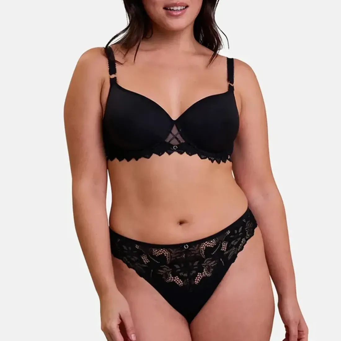 Soutien-gorge coques spacer avec armatures - Noir