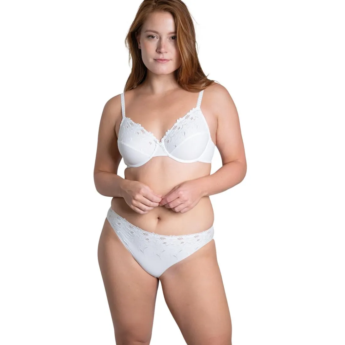 Soutien-gorge corbeille à armatures - Blanc
