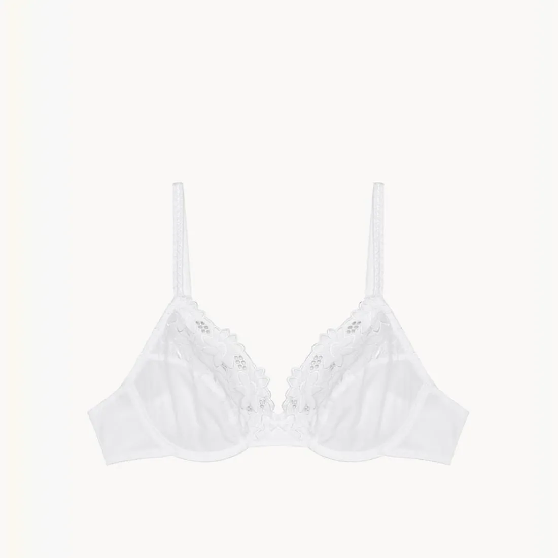 Soutien-gorge corbeille à armatures - Blanc