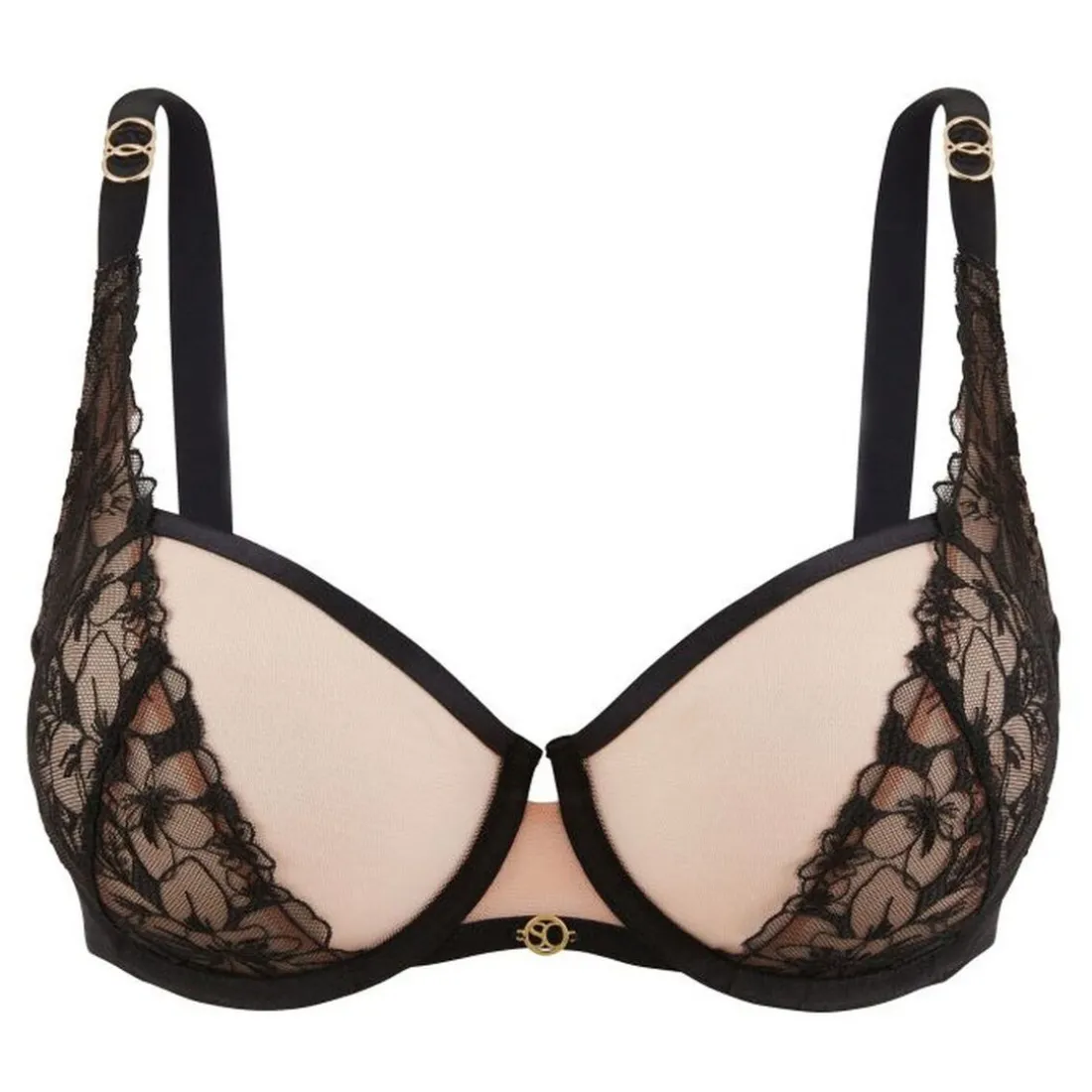 Soutien-gorge corbeille à armatures Deva - Noir