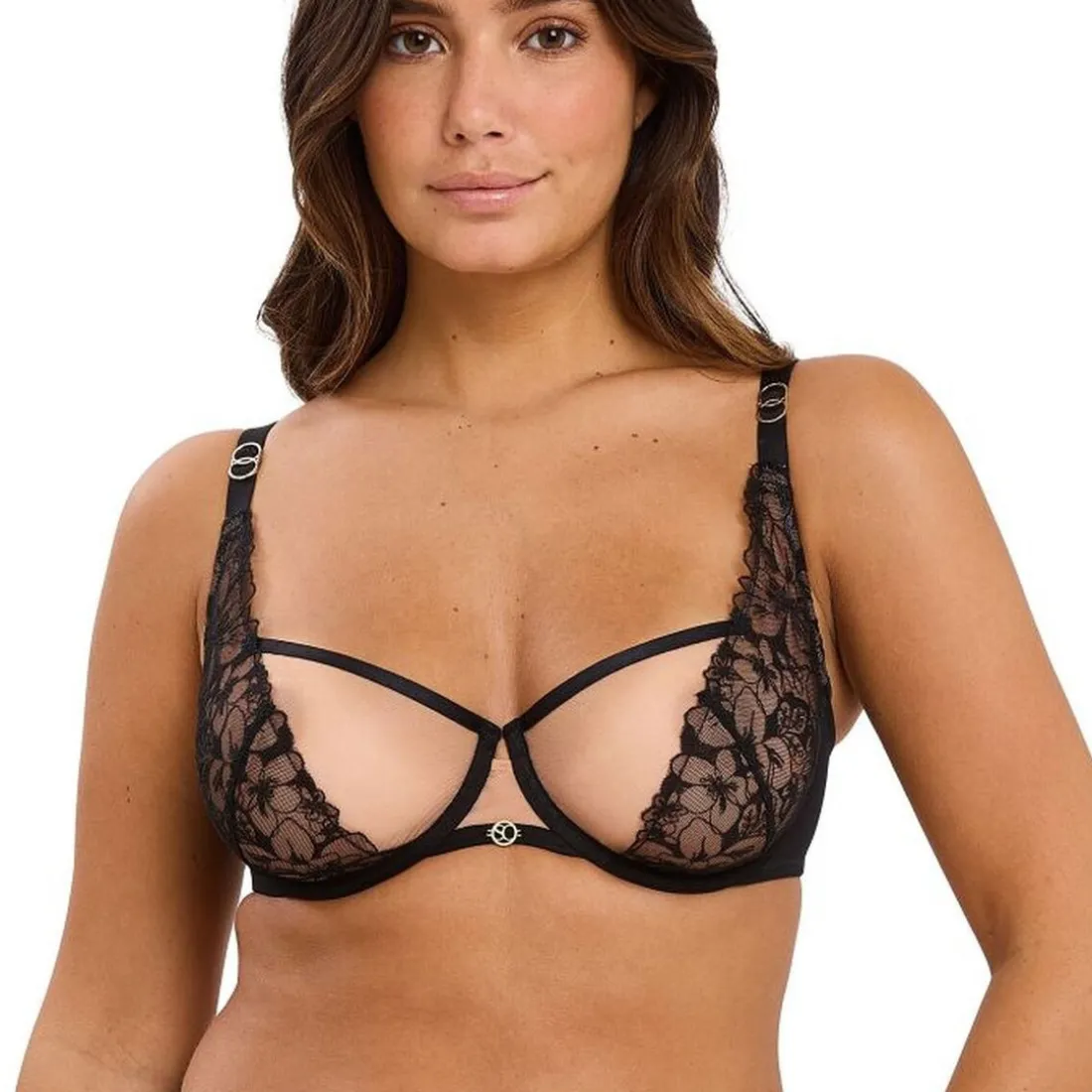 Soutien-gorge corbeille à armatures Deva - Noir