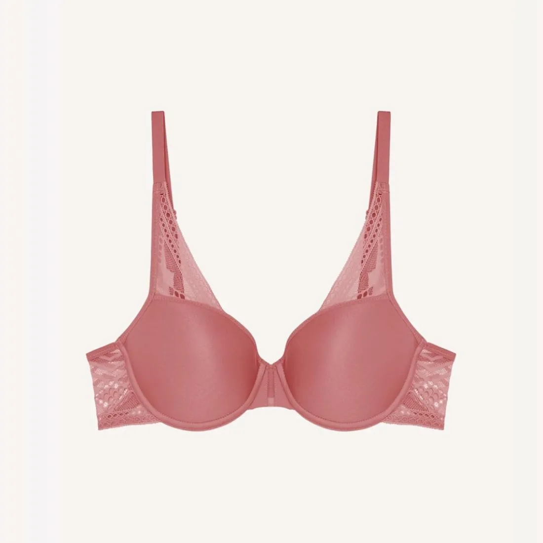 Soutien-gorge corbeille à armatures rose