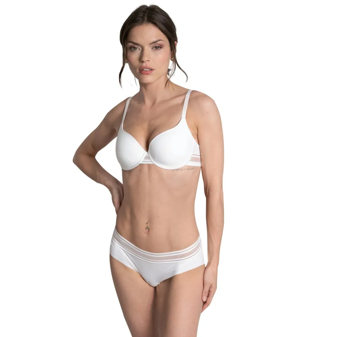 Soutien-gorge corbeille - Blanc