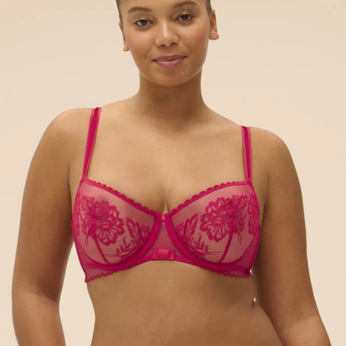 Soutien-gorge corbeille - Cranberry rouge