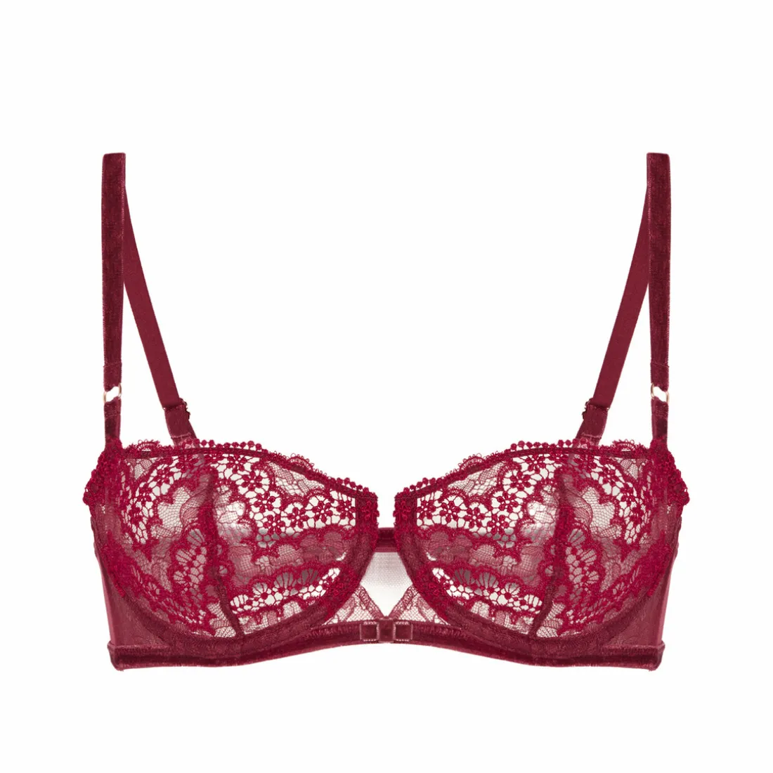 Soutien-gorge corbeille - Rouge Spinelle