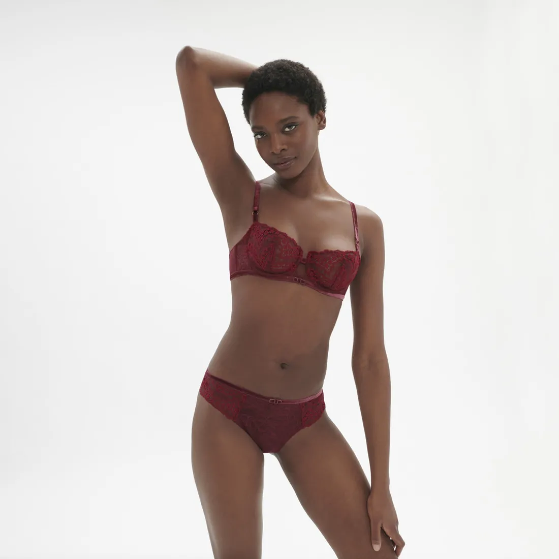 Soutien-gorge corbeille - Rouge Spinelle