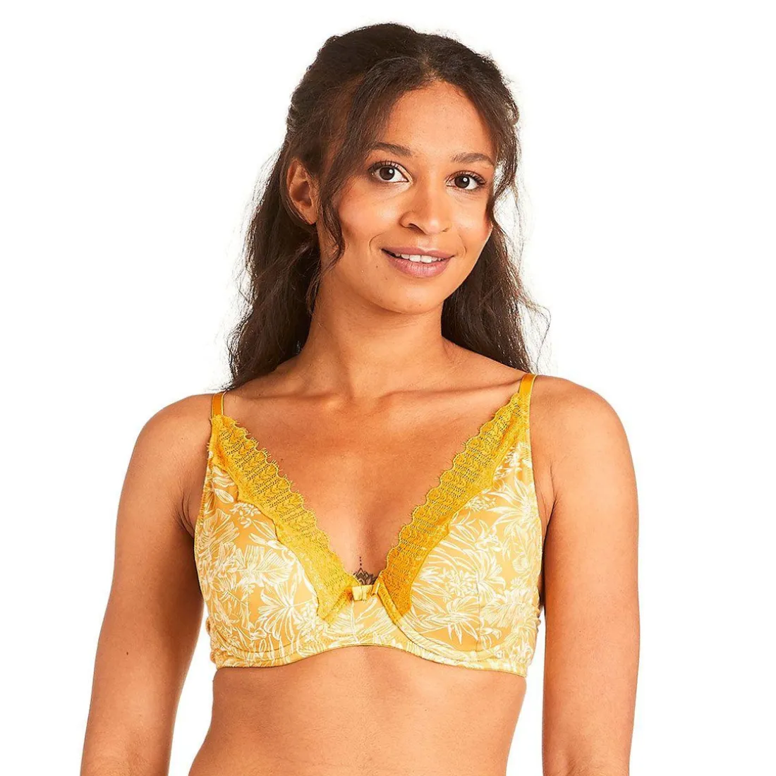 Soutien-gorge corbeille armatures Pomm Poire Jaune