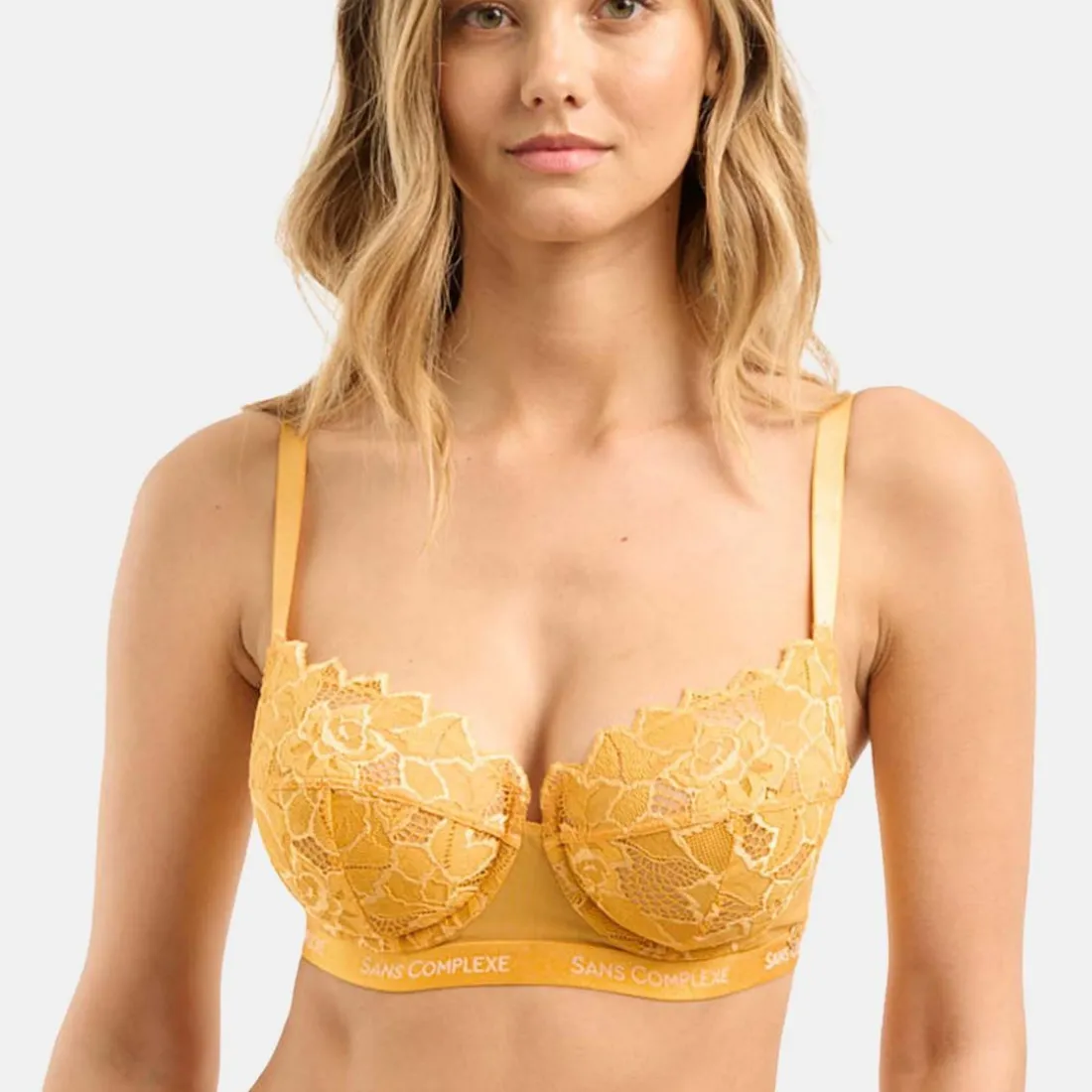 Soutien-Gorge Corbeille Armatures Jaune Sans Complexe