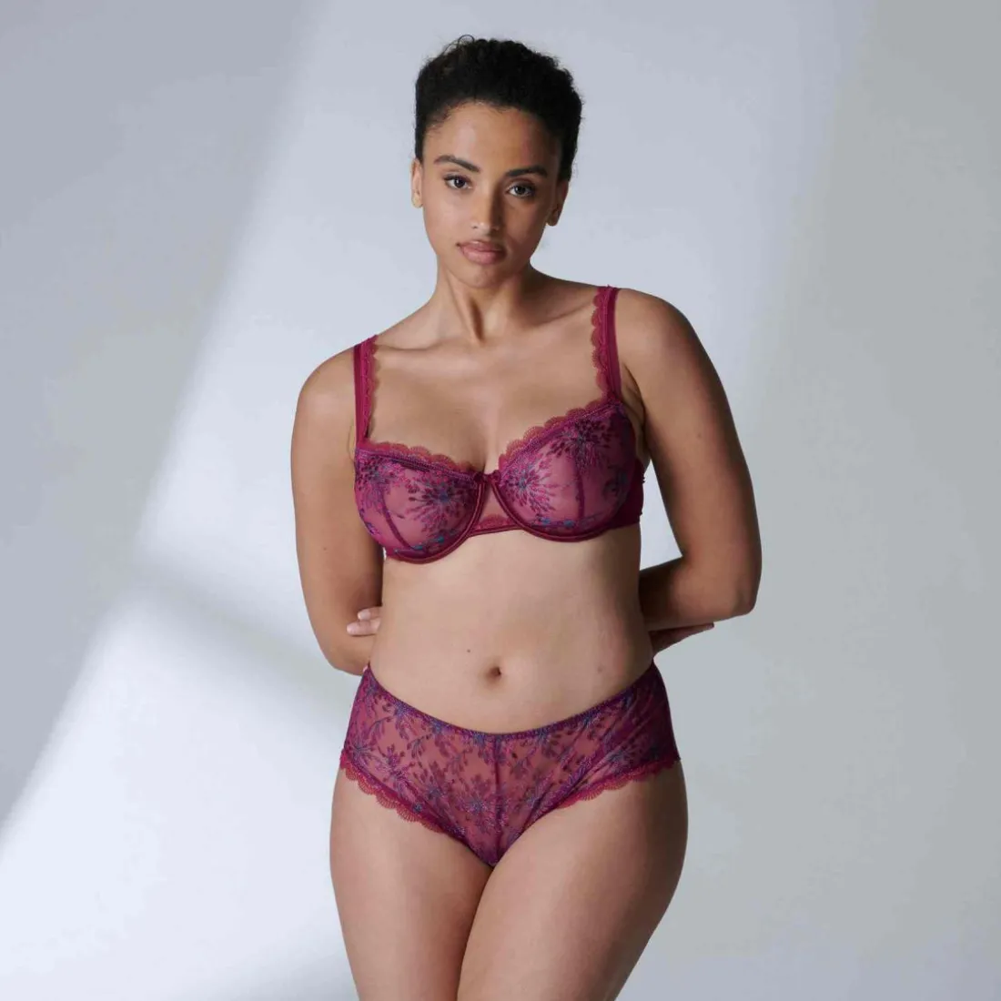 Soutien-gorge corbeille armatures - Violet
