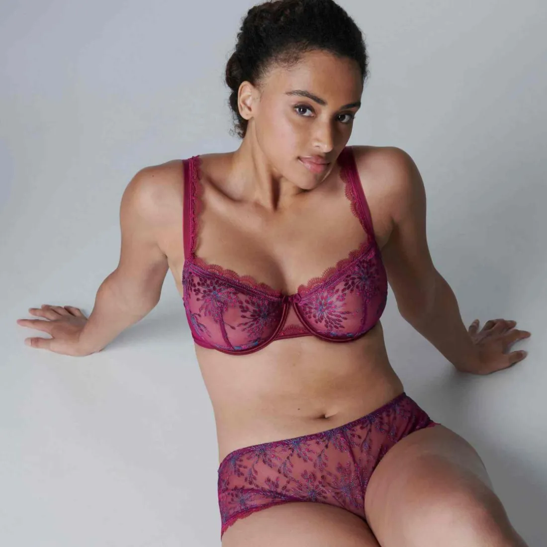 Soutien-gorge corbeille armatures - Violet
