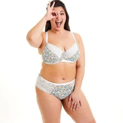 Soutien-gorge corbeille armatures - Blanc Pomm Poire