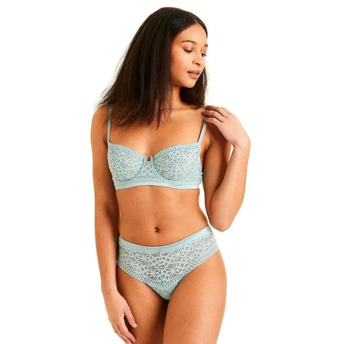 Soutien-gorge corbeille armatures Vert Madeleine Camille Cerf x Pomm Poire