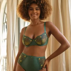 Soutien-gorge corbeille avec armatures vert