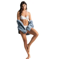 Soutien-gorge corbeille Charlotte blanc en coton