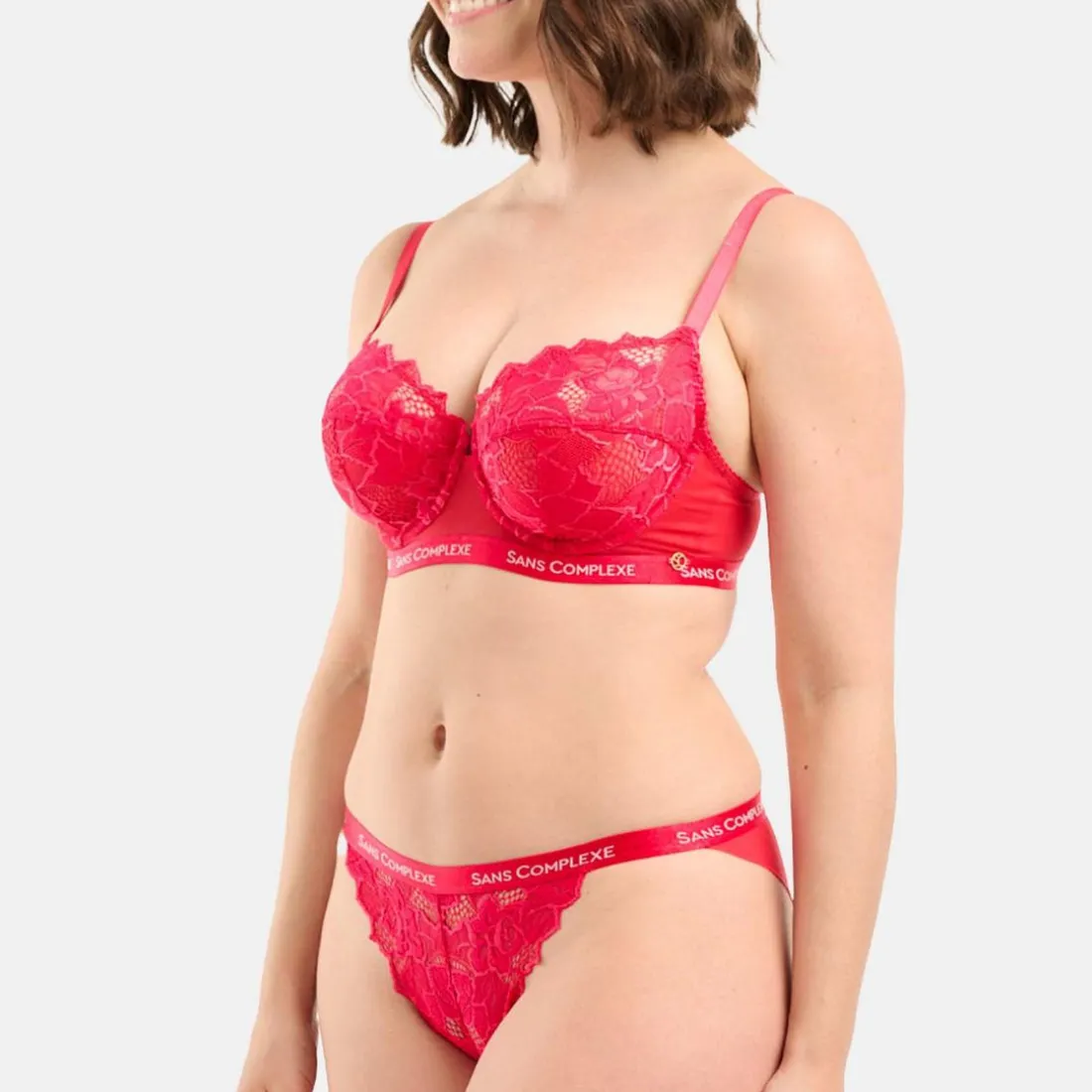 Soutien-gorge corbeille dentelle avec armatures rose - Arum Trend