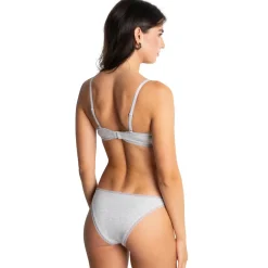 Soutien-gorge corbeille gris en coton