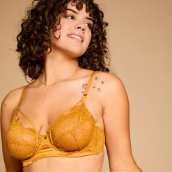 Soutien-gorge corbeille moutarde Effrontée jaune