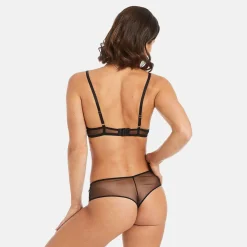 Soutien-gorge corbeille noir Splash