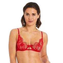 Soutien-gorge corbeille rouge Sangria