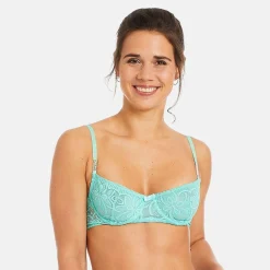 Soutien-gorge corbeille turquoise Roulotte bleu