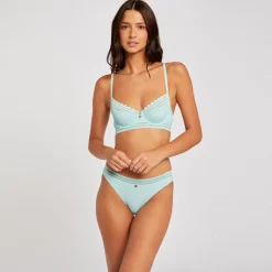 Soutien-gorge corbeille turquoise Tina bleu