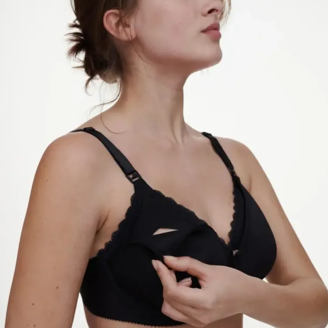 Soutien-gorge d'allaitement à armatures - Noir