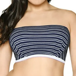 Soutien-gorge de bain bandeau bleu