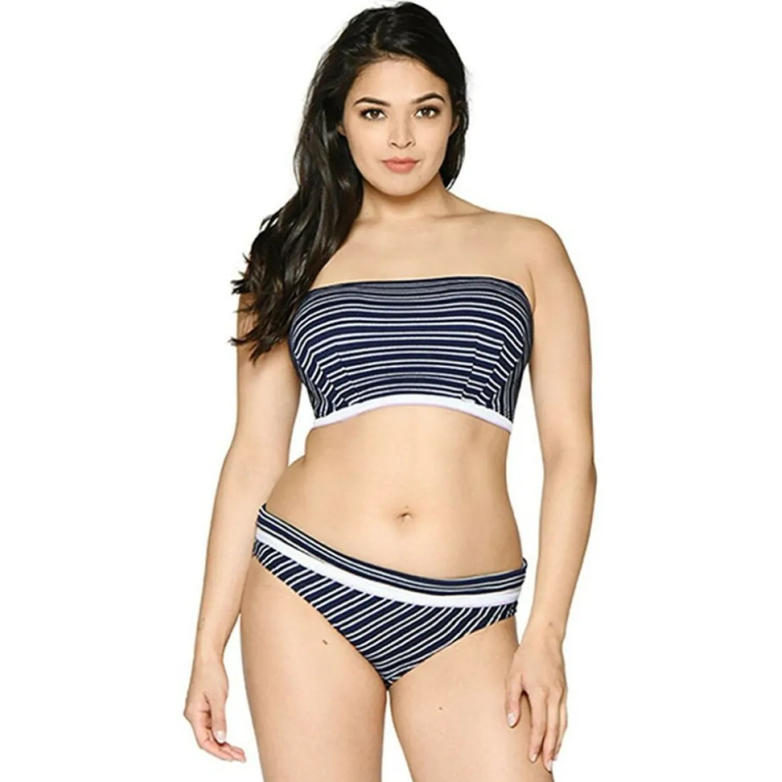 Soutien-gorge de bain bandeau bleu