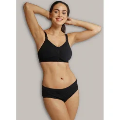 Soutien-gorge de grossesse et allaitement rembourré - Noir Carriwell