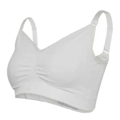 Soutien-gorge de grossesse et allaitement biologique - Blanc Carriwell en coton