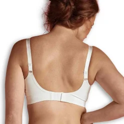 Soutien-gorge de grossesse et allaitement biologique - Blanc Carriwell en coton