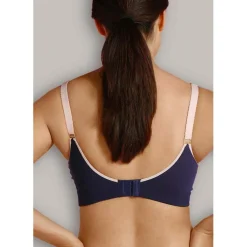 Soutien-gorge de grossesse et allaitement doux - Bleu Carriwell